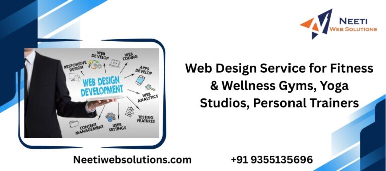 Web Design Service for Fitness & Wellness Gyms, Yoga Studios, Personal Trainers